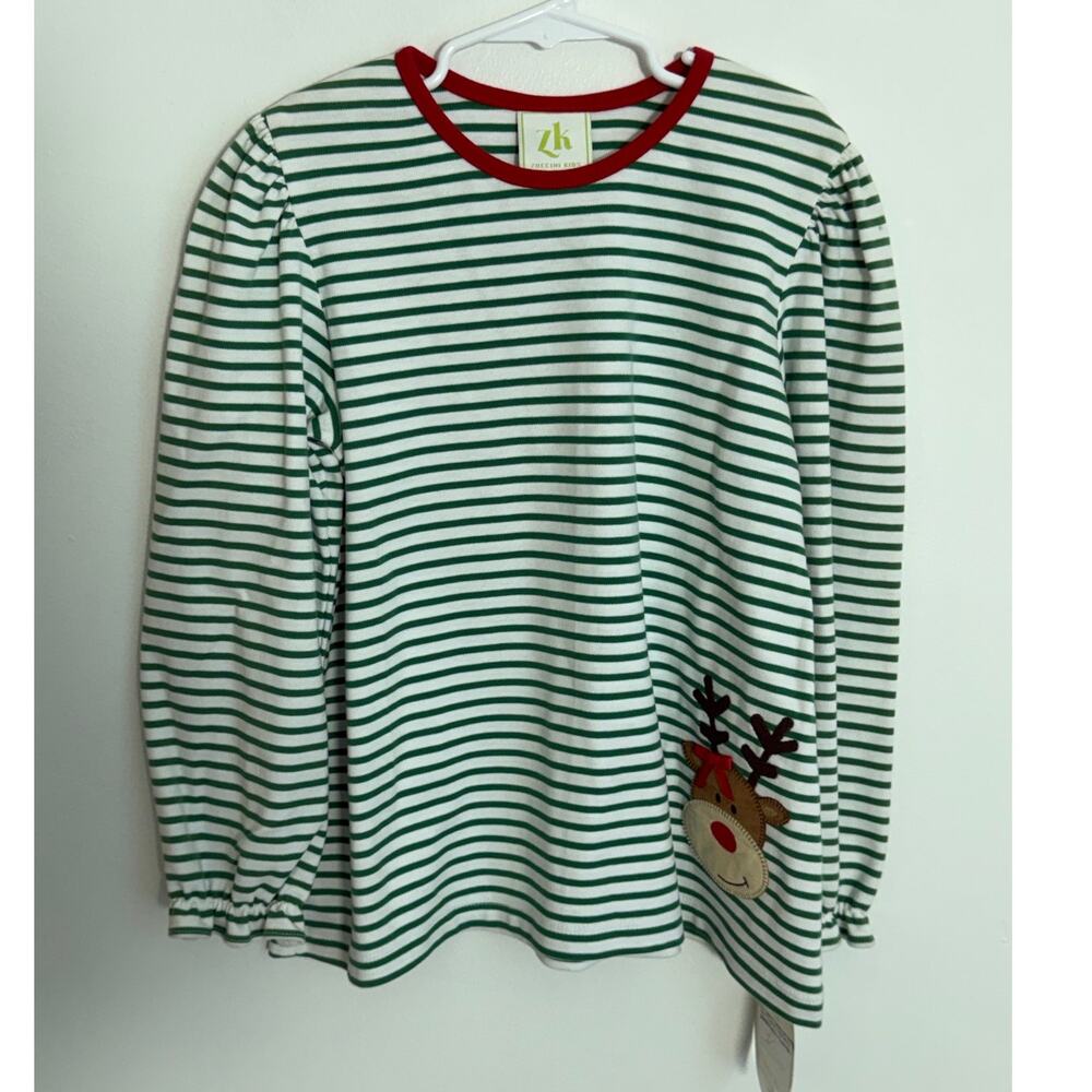 Zuccini Kids Reindeer Pam Play Blouse NWT size 8